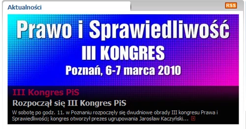 Kongres PiS ma też swoje zabawne strony. MyPiS.pl - miejmy nadzieję, iż pozostanie jedynie humorystycznym pomysłem, bo perspektywa uruchomienia czegoś takiego, już nie jest zabawna