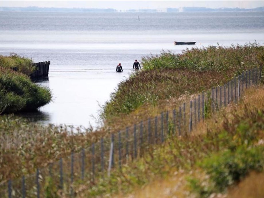 Danish investigators search the coast near Copenhagen for more traces of Kim Wall.