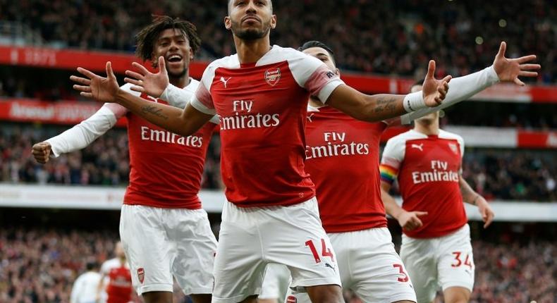 Arsenal's Gabonese striker Pierre-Emerick Aubameyang is the Premier League's top goalscorer