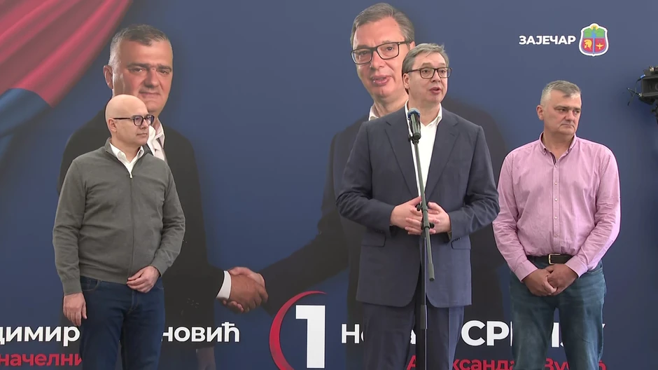 Aleksandar Vučić u selu Grljan