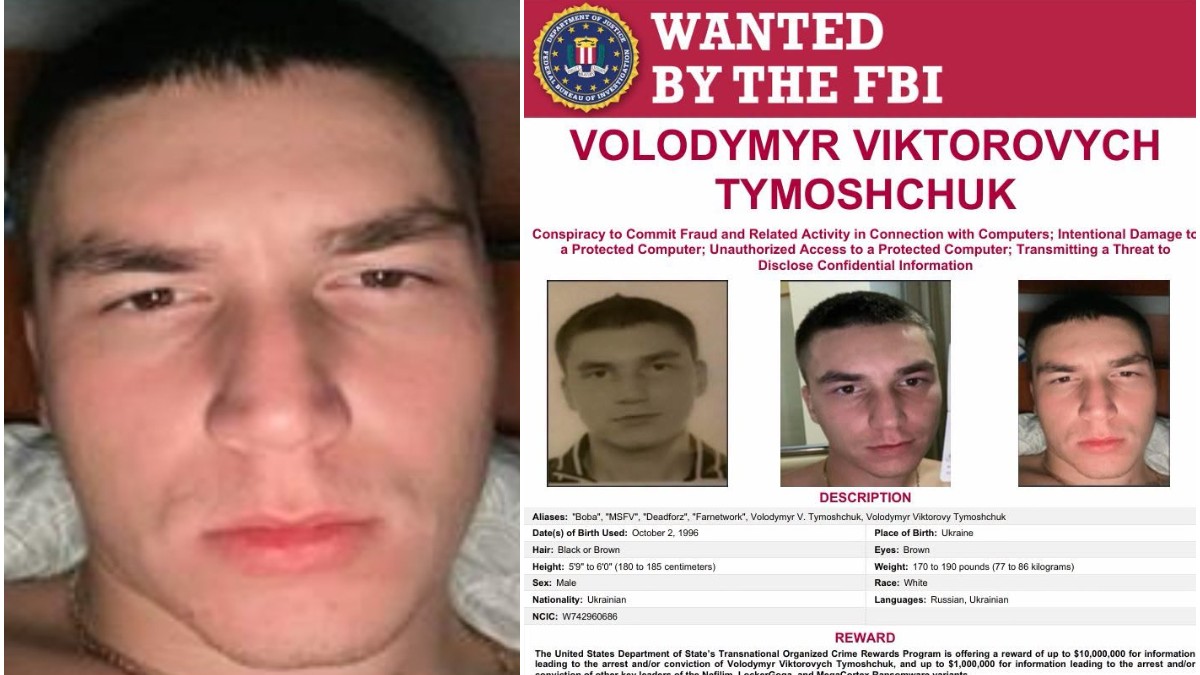 Infractorul pentru care FBI oferă 10.000.000 de dolari recompensă. Cine este ucraineanul Volodymyr Tymoshchuk, zis și „Boba”