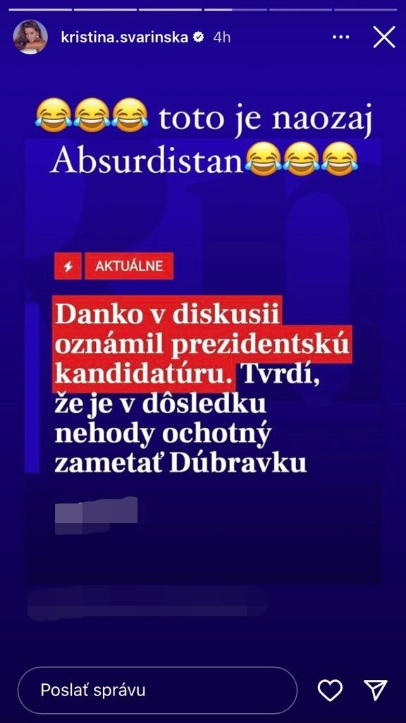 Reakcia Svarinskej.