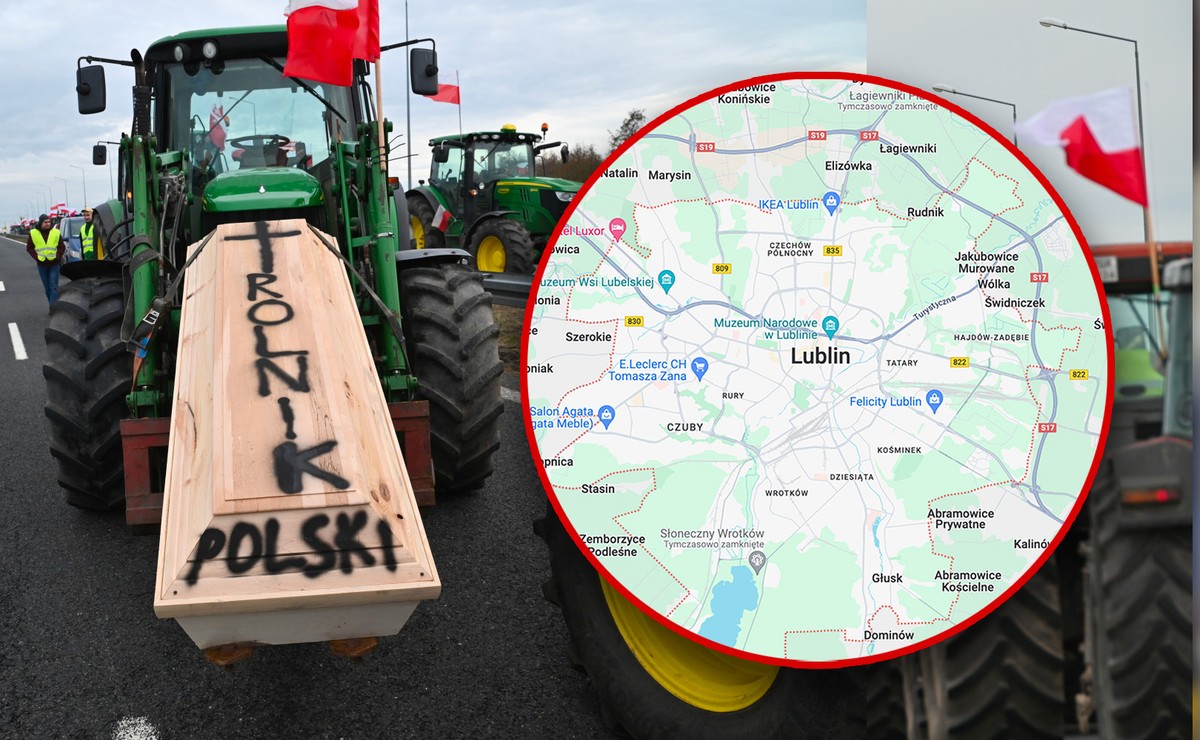 Protest rolników 20 lutego w Lublinie