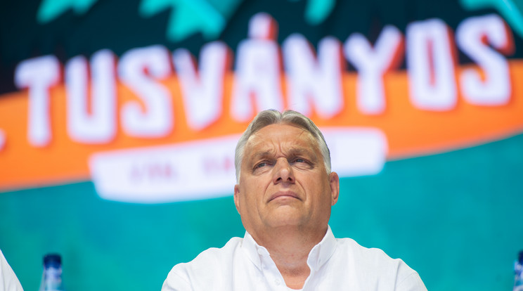 Orbán Viktor Tusnádfürdőn./Fotó: Blikk