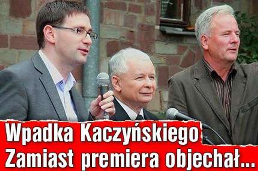 Wpadka Kaczyńskiego. Zamiast premiera objechał...