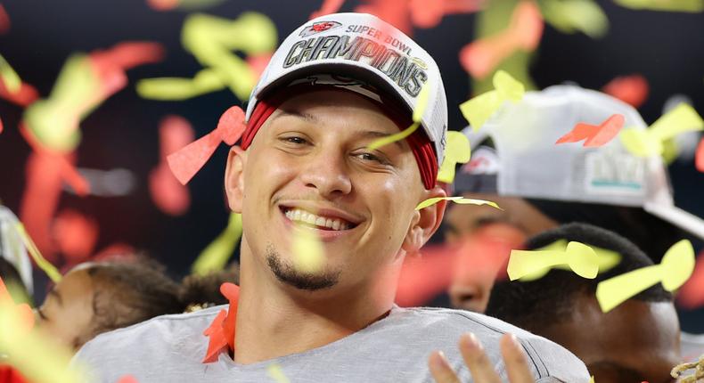 Patrick Mahomes at the Super Bowl