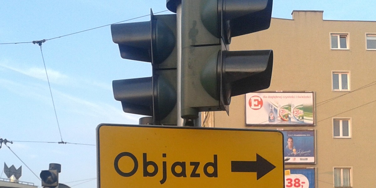 znak objazd