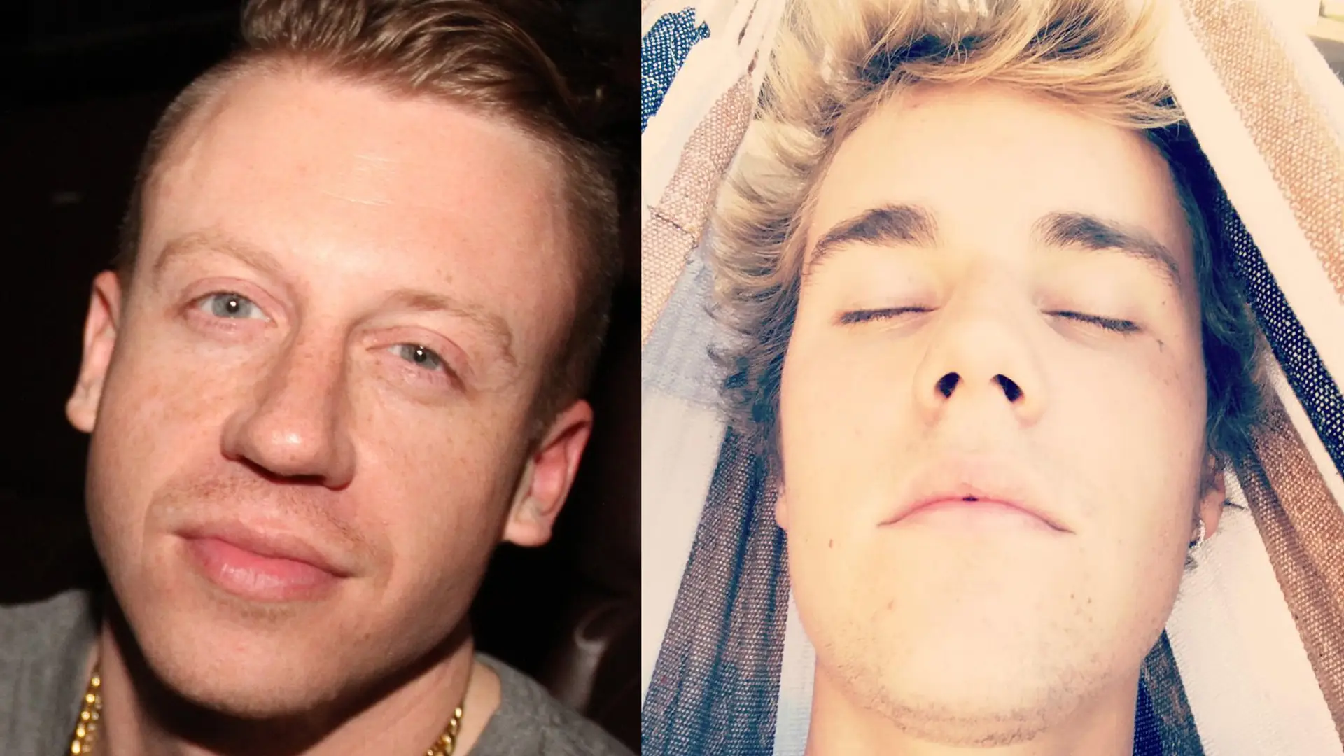 Macklemore ma w sypialni obraz nagiego Biebera. Raper zdradził, do czego go używa