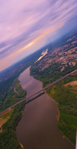 Warszawa z lotu ptaka