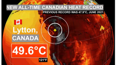 Prawie 50 st. C! "Nie sądziłem, że to możliwe". Kanada bije rekord za rekordem