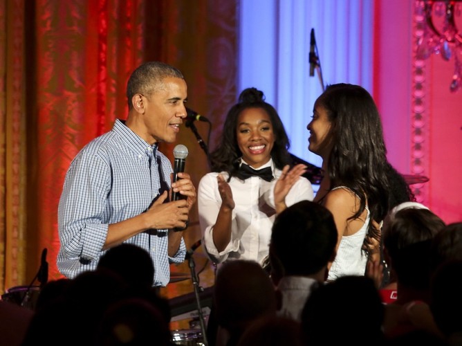 Barack Obama z córką Malią