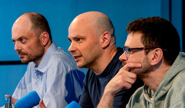 Vladimir Kara-Murza, Andrej Pivovarov i Ilja Jašin u Bonu