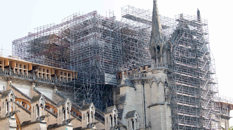 Párizs legismertebb templomát, a Notre-Dame-ot hétfőtől kezdhetik el újra helyreállítani / Fotó: Northfoto