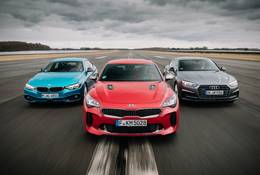 Atak na klasę premium - Audi A5, BMW serii 4 i Kia Stinger