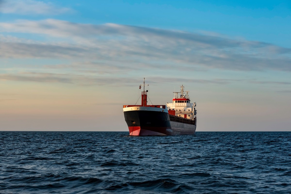 Drobnicowiec na morzu