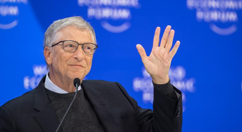 Bill Gates at the World Economic Forum in Davos.Fabrice Coffrini/Getty Images