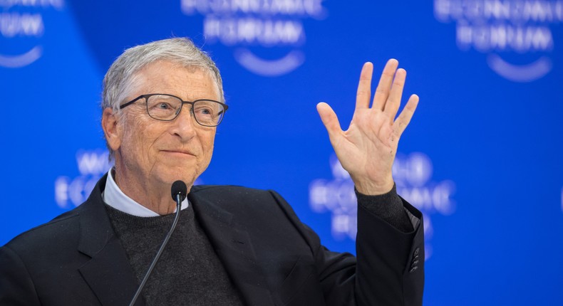 Bill Gates at the World Economic Forum in Davos.Fabrice Coffrini/Getty Images