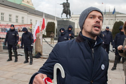 Zorganizował protest rolników w Warszawie, usłyszał zarzuty