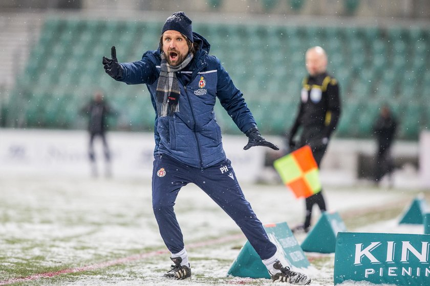 Pilka nozna. PKO Ekstraklasa. Slask Wroclaw - Wisla Krakow. 12.02.2021