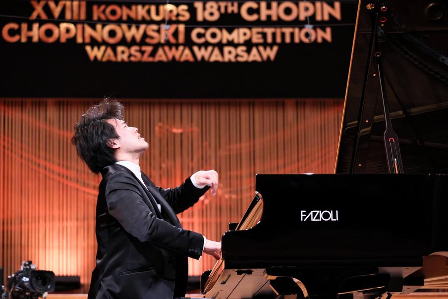 Bruce Liu podczas ostatniego dnia przesłuchań III etapu Konkursu Chopinowskiego, fot. Leszek Szymański