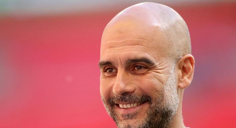 Pep Guardiola is aiming to lead Manchester City to their first ever Champions League final Creator: CARL RECINE