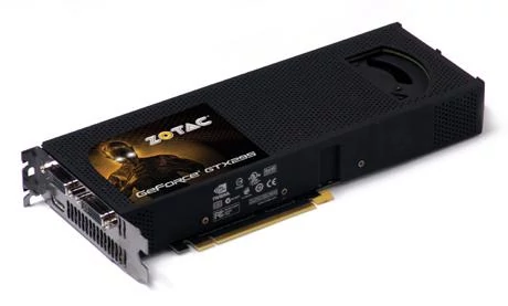 Zotac GeForce GTX295, który wziął udział w testach technologii 3D Vision.