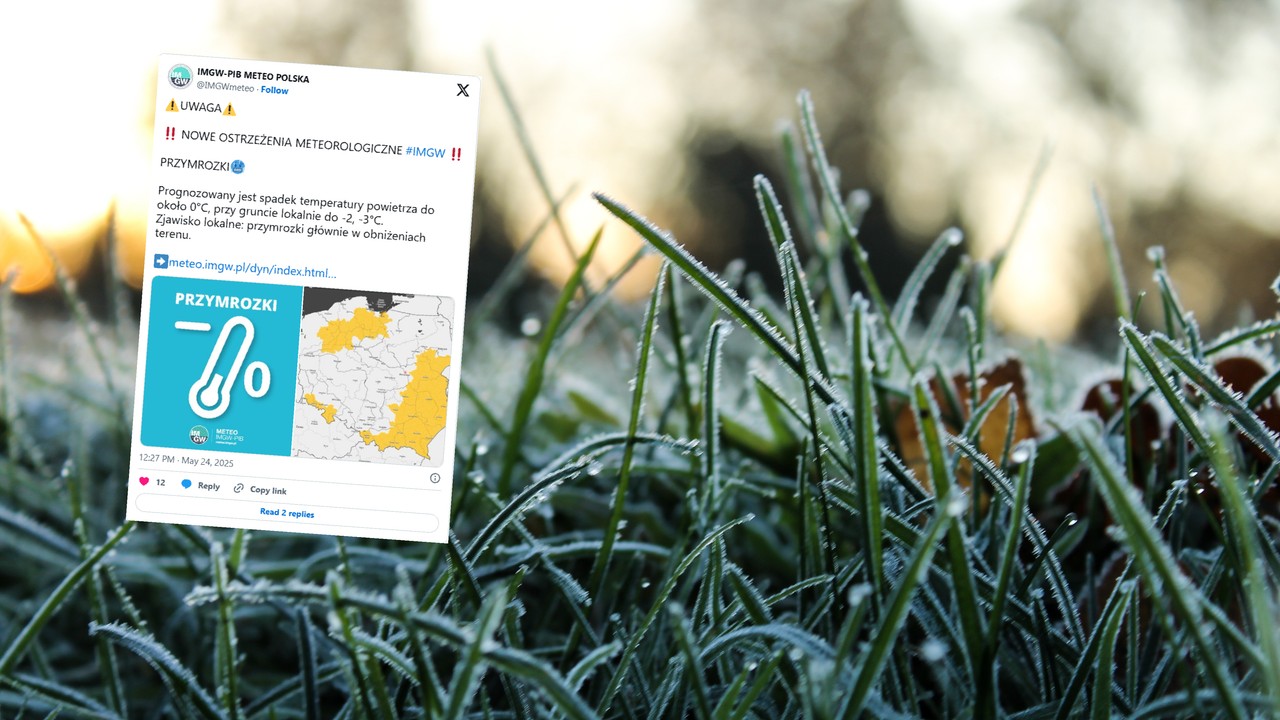 Wiele regionów zagrożonych przymrozkami. IMGW wydał ostrzeżenia