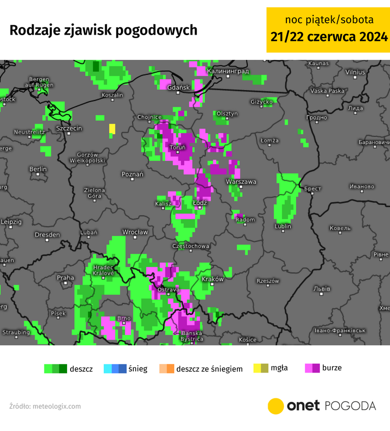 Upalny dzień zakończy przejście nawałnic