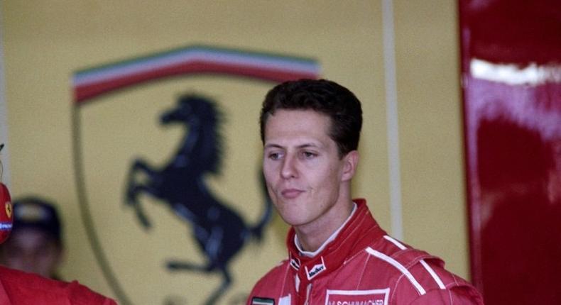Former German F1 driver Michael Schumacher, pictured in 1996