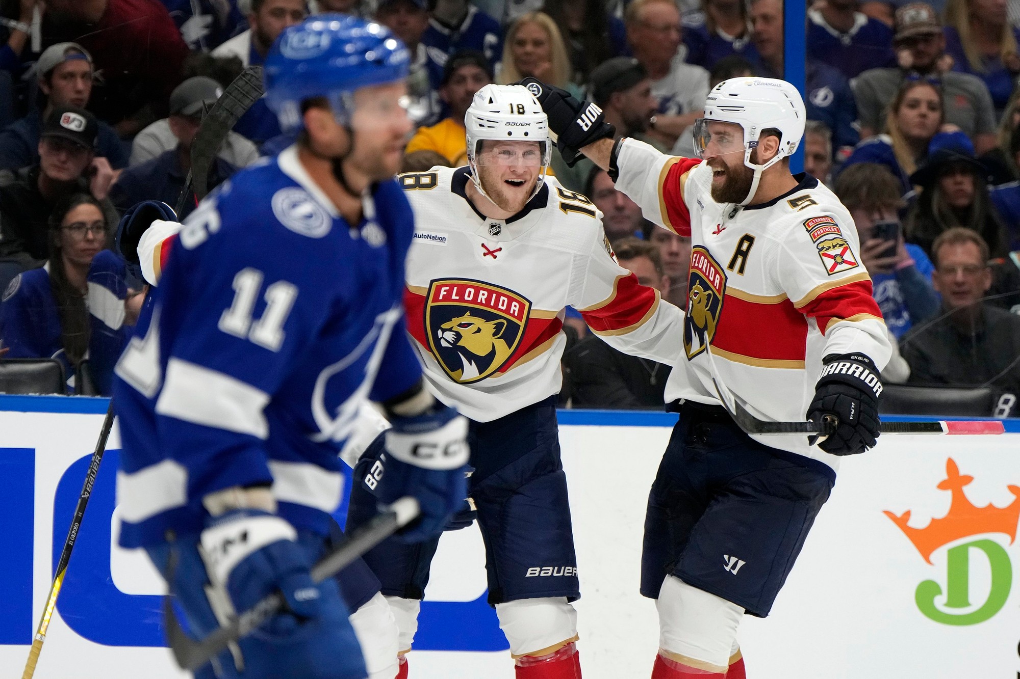 Zápas play-off NHL: Tampa Bay Lightning - Florida Panthers.