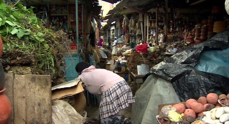 A market in Ghana