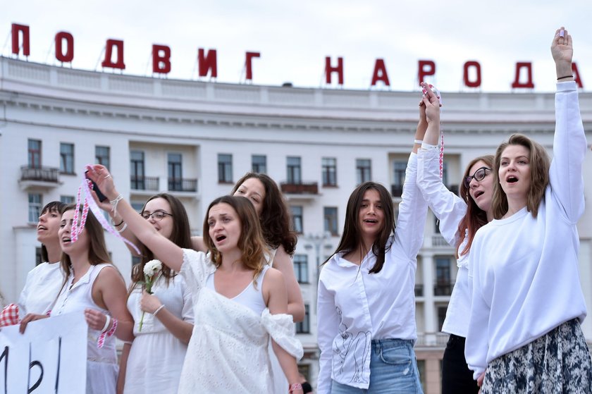 Protest białoruskich medyków. "Trzeba skończyć z biciem ludzi"