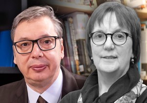 Aleksandar Vučić i Vedrana Rudan 