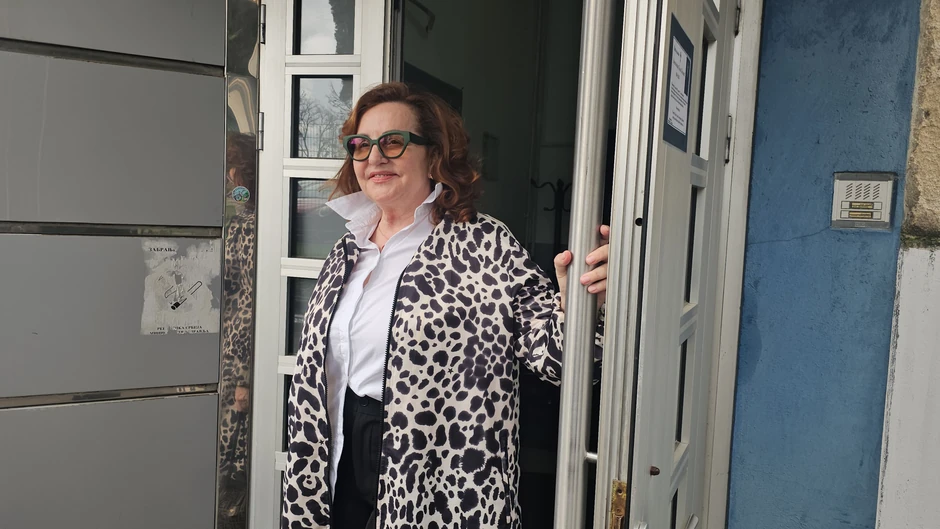 Ana Bekuta na snimanju "Zvezda Granda"