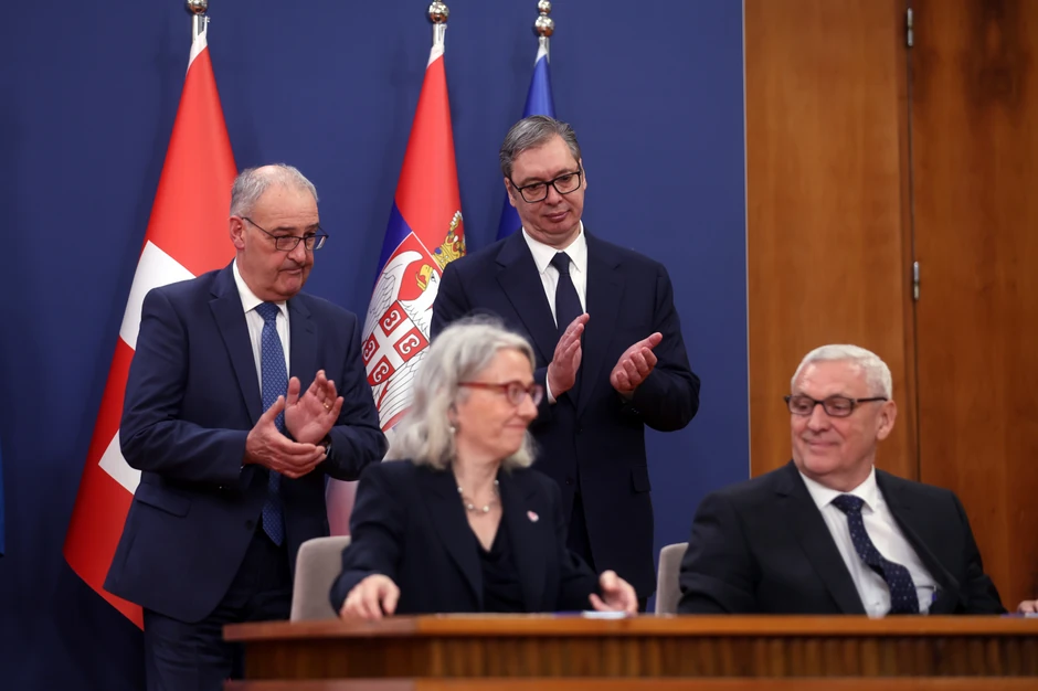 Poseta predsednika Švajcarske Konfederacije Gi Parmelana 