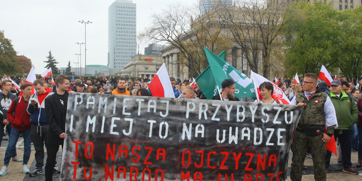 Manifestacja Antyimigrancka w Warszawie