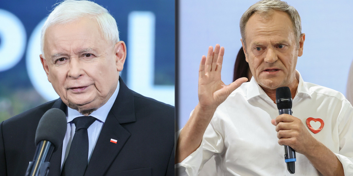 Jarosław Kaczyński i Donald Tusk wolą się ostatnio nawzajem atakować, niż proponować nowe rozwiązania. Może to ich strategia. A może cichy wyścig zbrojeń.
