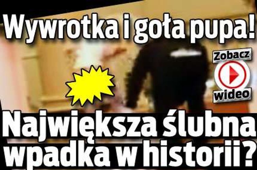 Oto największa ślubna wpadka w historii! WIDEO