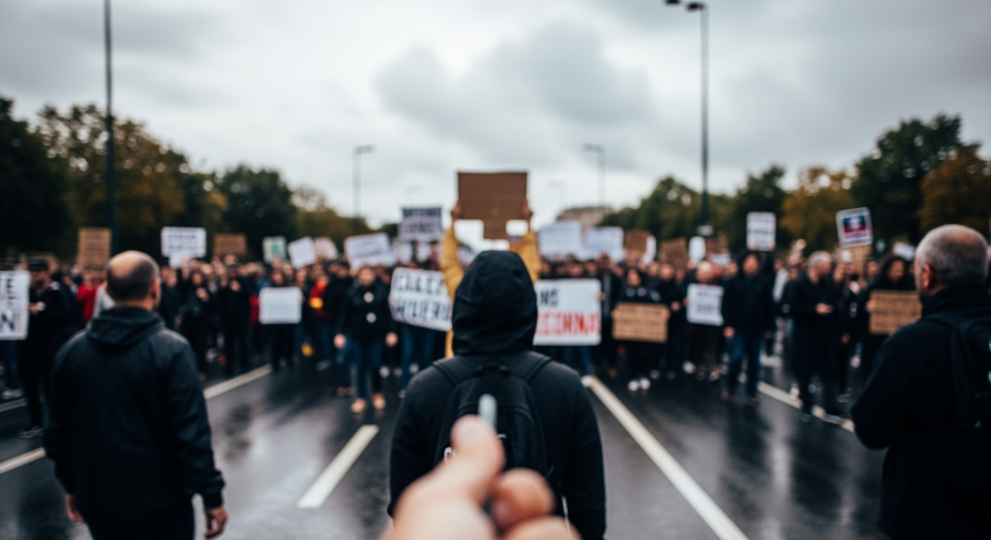 50.000 Demonstranten blockieren AfD-Jugendkongress in Gießen
