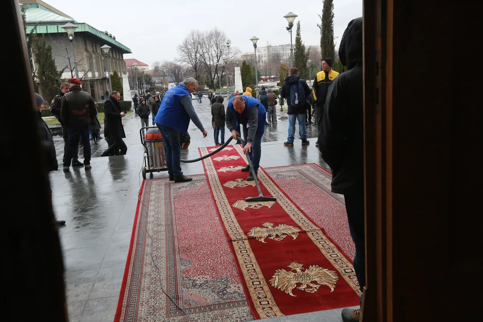 Pripreme pred posetu Lavrova i srpske delegacije