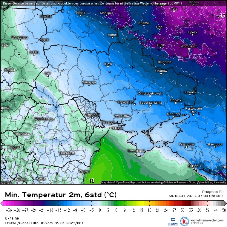 Temperatura będzie spadać prawie do -20 st. C.