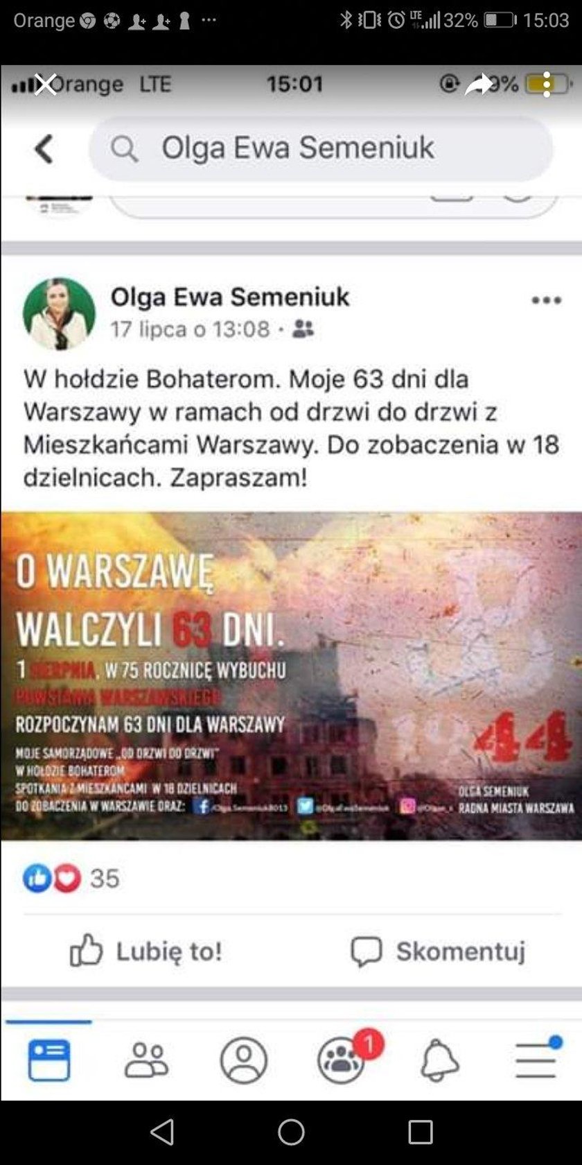 Oburzała ją naklejka przeciw faszyzmowi, robi kampanię na Powstaniu