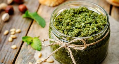 Pesto z czosnku niedźwiedziego