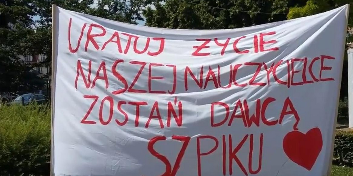 Wzruszająca akcja licealistów z Sopotu. Tak walczą o życie nauczycielki