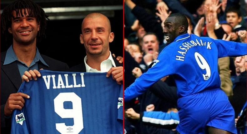 Gianluca Vialli and Jimmy Floyd Hasselbaink are two of the four strikers who beat Chelsea's number 9 curse