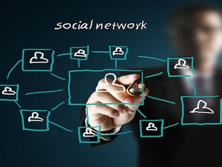 drawing social network structure in a whiteboard