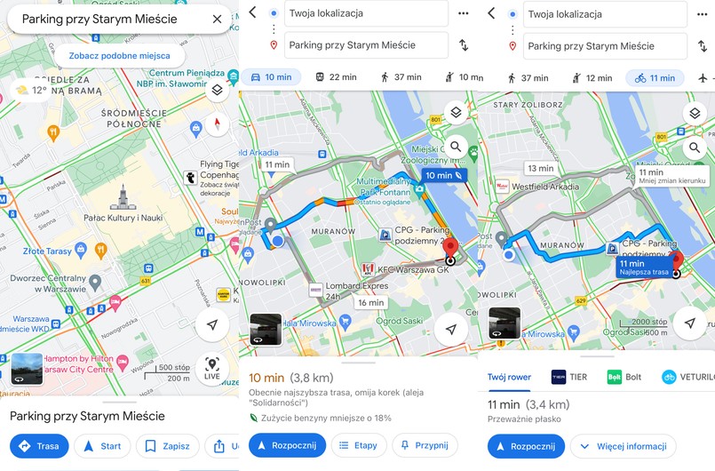Google Maps czy Yanosik