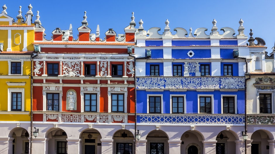 Kamienice przy Rynku Wielkim w Zamościu