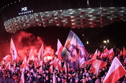 Marsz Niepodległości 2023 zakończył się na błoniach Stadionu Narodowego
