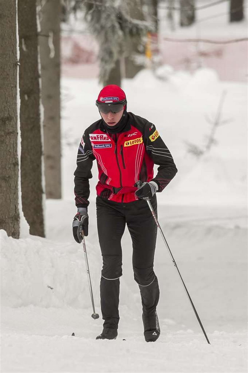 Bjoergen na trasie Kowalczyk